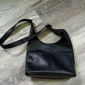 Black Leather Shoulder Bag